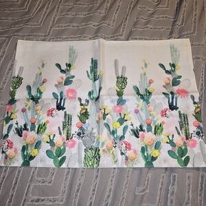 Vibrant Cactus Floral Cirlife Placemats
